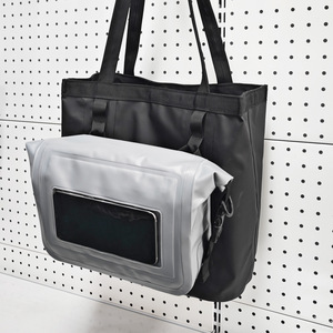Waterproof Roll <b>Top</b> Messenger Bag Crossbody Satchel <b>PVC</b> Shoulder Pack for Travel Outdoor Commuting - Product Image 4