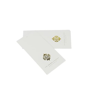 <span class=keywords><strong>Carte</strong></span> de visite de luxe personnalisée avec impression dorée et étiquette suspendue pour vêtements - Product Image 1