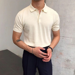 Chemise de golf décontractée élégante pour homme, en coton pur respirant 180g, personnalisable OEM, haut de gamme, doux et tendance - Product Image 5