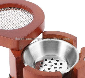 Boîte à encens en bois et en cuir Porte-encens Bakhoor Brûleur d'encens - Product Image 6