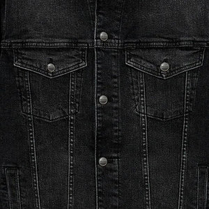 Custom Acid Wash Denim <b>Jacket</b> Unisex Street Wear <b>Trucker</b> Raw Edge Heavyweight Denim <b>Jacket</b> Streetwear Jean Coat - Product Image 5