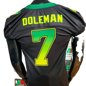 Maillot de football américain brodé Taille Plus Respirant Extensible Sublimation Pad Pants Sleeve Real photos produits de qualité - Product Image 1