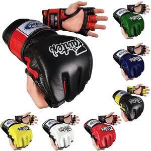 Gants Fairtex Ultimate MMA/Sanda - Doigt ouvert, cuir véritable, demi-doigts, légers, anti-humidité - Product Image 6