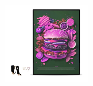 Ultra Thin LED Light Box Rectangle Aluminum <b>Frame</b> Full Color Decorative Wall Mount Advertising Sign for Illuminated Displays - Product Image 1