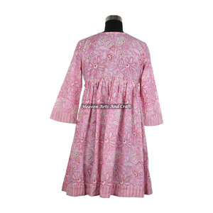 <b>Indian</b> Manufacturing Wear Sexy Dress <b>for</b> <b>Ladies</b> DHB006 Best Hand Block Print Dress Manufacturing - Product Image 5