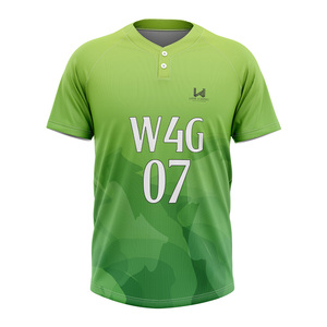 เสื้อเบสบอลซอฟต์บอลแบบสั่งทำพิเศษระดับพรีเมียม 2 กระดุม ผ้าโพลีเอสเตอร์ระบายอากาศได้ดี ชุดทีม OEM ODM โรงงาน - Product Image 2