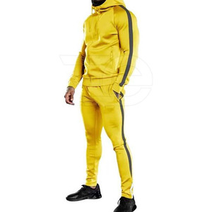 Ensemble de sport décontracté pour homme, hiver, à capuche, deux pièces, avec cordon de serrage, haut et bas, pour la gym, le fitness, l'entraînement et les activités de plein air - Product Image 4