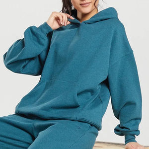Factory Wholesale Oversized Regular <b>Hoodie</b> <b>Women</b> Winter Streetwear Plain Dyed 100% Cotton <b>Soft</b> Fleece Fabric Comfortable - Product Image 3