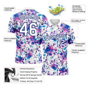 Camiseta de Golf Personalizada con Nombre del Club, Secado Rápido, Impresión por Transferencia de Calor, Transpirable, para Hombre, Corte Holgado, Deportiva - Product Image 5