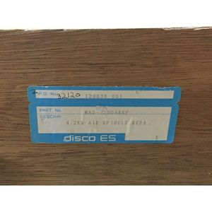 DISCO ES MAD-4200AREP AIR SPINDLE 4.2KW, 159326 - Equipo y Piezas de Semiconductores de Confianza de Global Legacy Semiconductor - Product Image 1