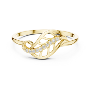 แหวนเพชรทองคำขาวเพาะเลี้ยงแบบขายส่ง 10K 14K 18K แหวนลายฉลุแบบอินฟินิตี้ไขว้กัน แหวนผู้หญิง เครื่องประดับชั้นดี รับผลิตแบบ OEM ODM - Product Image 3