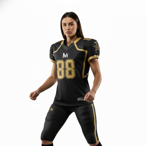 Uniforme de Fútbol Americano Elite, Personalizable con Logotipo en Color, Conjunto de Jersey Sublimado, Cómodo, Transpirable y de Secado Rápido, Uniformes de Equipo - Product Image 6