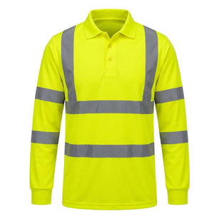 Chemises polo à manches longues pour hommes, col personnalisé, vêtements de travail décontractés, uniformes pour les affaires, les activités de plein air et le quotidien - Product Image 1