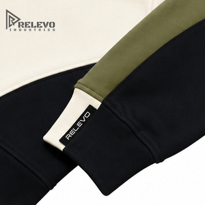 Sweat à capuche personnalisé OEM en molleton 100 % coton épais pour homme, coupe classique, broderie 3D en relief, manches raglan, poche, style streetwear - Product Image 4