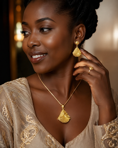 Juego de Collares Clásicos de Latón con Baño de Oro de 18K y Cadena Singapuriana Trenzada para Mujeres y Niñas - Joyería para Bodas y Fiestas - Product Image 3