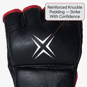 Guantes de MMA de cuero con dedos abiertos, guantes de protección para entrenamiento de MMA, equipo de entrenamiento de MMA para kickboxing y entrenamiento. - Product Image 4