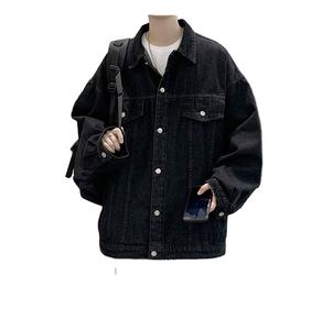 Chaquetas vaqueras vintage de tendencia para hombre, cortavientos informal de invierno con bolsillos en el pecho, ropa de calle de algodón 100% - Product Image 5