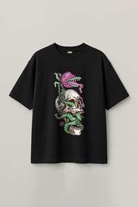 Camiseta de hombre de tela orgánica con bordado y estampado gráfico, corte muscular, ropa deportiva para gimnasio, atletismo, ecológica. - Product Image 2