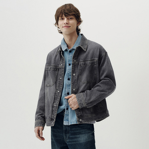 GURUNA-Z-INDUSTRY <b>Top</b> Fashion <b>Men's</b> Denim Jacket New Latest Hot Selling Fancy Casual Classic Elasticity Hooded Windproof - Product Image 3