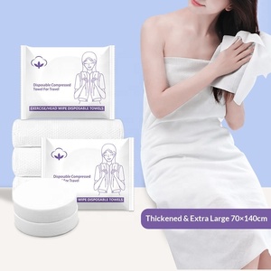 Asciugamano da Bagno Compresso <span class=keywords><strong>Monouso</strong></span> ad Alta Resistenza <span class=keywords><strong>per</strong></span> Hotel, Asciugamano da Viaggio Grande <span class=keywords><strong>per</strong></span> Viso e Corpo in Bianco - Product Image 1