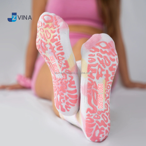 Calcetines de Pilates Elegantes para Mujer JZVINA, con Diseño Gráfico Único, Suela de Silicona Antideslizante, Ideales para Yoga, Fitness y Uso Diario - Product Image 5