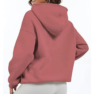 Sudaderas con Capucha Extra Grandes para Mujer, Cómodas, Disponibles en Stock, Transpirables, Ecológicas, con Logotipo Personalizable en la Parte Delantera, 100% Algodón - Product Image 3