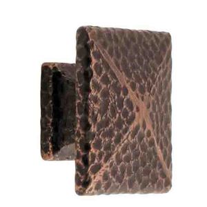 <b>Vintage</b> Rectangle Cast Brass Cabinet Knob Durable Furniture Knob Kitchen Use Brass Knob Hammered Handwork Brass Knob - Product Image 1
