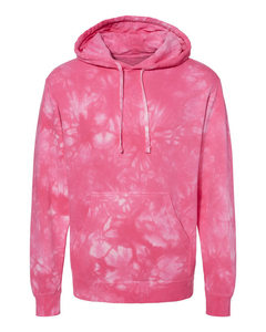 <b>Men's</b> <b>Tie</b>-Dye Hooded Sweatshirt Regular Fit Casual <b>Pink</b> Knitted Long Sleeve Pocket Front Streetwear Private Label Wholesale - Product Image 3