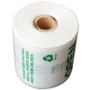 HDPE star-<b>seal</b> clear flat plastic <b>bag</b> on roll for food competitive price - Product Image 3