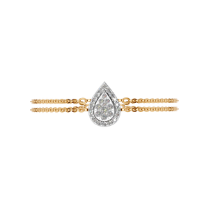 Bracelet à breloques en diamant de laboratoire en forme de poire plaqué or 14K/18K pour femme Cadeau parfait pour tous les jours et occasions spéciales - Product Image 2