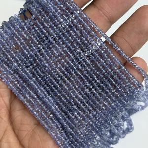 Collier multi-brins de perles facettées en tanzanite naturelle, perles de tanzanite en gros, bleu violet, pour la fabrication de bijoux - Product Image 6