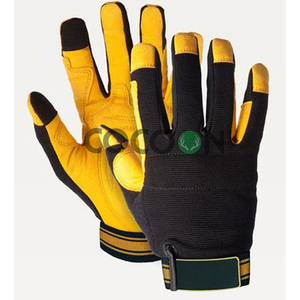บริการ OEM คุณภาพสูง ถุงมือขี่ม้าหนังสังเคราะห์สีดำคุณภาพสูง ออกแบบตามสั่งสำหรับผู้ใหญ่ สำหรับการฝึกขี่ม้า - Product Image 2