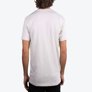 เสื้อยืดคอกลมแขนสั้นผู้ชาย สีขาว ทรงปกติ ผ้าฝ้าย พรีเมียม ทรงพอดีตัว - Product Image 3