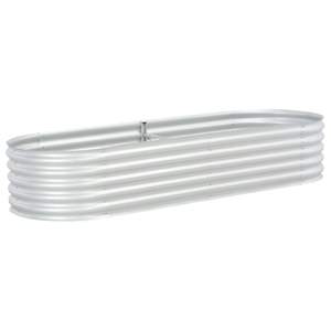 Lit surélevé de jardin en acier galvanisé 94.5 "x 31.5" x 17.3 "couleur argent - Product Image 4