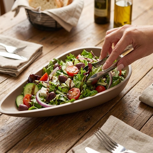 Modern Silver Aluminum Leaf Shaped Salad Bowl Premium Fruit Serving Dish Hotel Buffet Ramadan <b>Table</b> Decor - Product Image 6