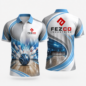 Custom Design Your Own Custom <b>Bowling</b> Shirts Jersey Polo With Pockets for Team Sublimated <b>Bowling</b> Shirts - Product Image 5