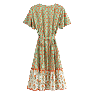 Vestido Mini Estampado para Mujer, Vestido Casual de Verano con Corte en A - Product Image 6