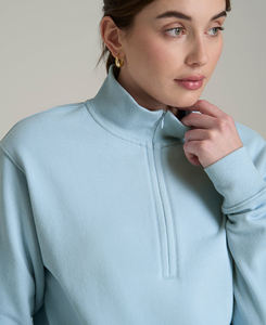 Sudaderas de Invierno para Mujer al por Mayor de la Mejor Calidad, Tallas Completas, Estilo Urbano, de Algodón Teñido Liso, Forro Polar Transpirable, con Cremallera Frontal Baja - Product Image 4