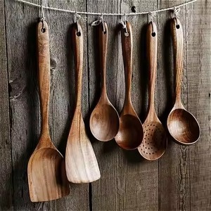 Handmade Wooden Serving Spoon Natural Wood 10ml Party Eco-Friendly Durable Kitchen Utensil Cooking Mixing Tool Smooth Finish - Product Image 6
