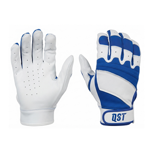 Gants de frappeur de baseball en cuir perforé avec paume en cuir, gants de softball à dos extensible, forte adhérence, logo personnalisé, OEM, ODM, vente en gros - Product Image 1