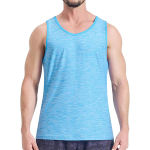 บริการสั่งผลิต OEM คุณภาพดีที่สุด เสื้อกล้ามผู้ชายผ้าฝ้าย 100% ระบายอากาศ แห้งเร็ว ไม่เป็นขุย  รับสกรีนโลโก้ สีและขนาดตามสั่ง - Product Image 1