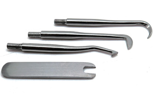 Removedor de Coronas Dentales, Herramienta Manual de Acero Inoxidable con Empuñadura Moleteada y Puntas Intercambiables para Cirugía Ortodóntica - Product Image 6