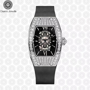 Fournisseur en gros de montres pour hommes en acier inoxydable de luxe avec mouvement mécanique, diamants en moissanite, résistance à l'eau 10 bars, bijoux de mode - Product Image 3