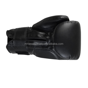 Gants de boxe en cuir personnalisés MH Wholesale avec fermeture pour entraînement professionnel de kickboxing et de Muay Thai - Product Image 6