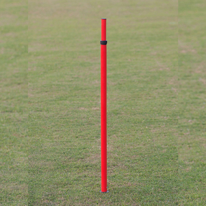 Poste de Entrenamiento de Fútbol Rojo, Obstáculo de Agilidad, Poste de Slalom con Resorte, Ejercicios de Velocidad, Equipo de Entrenamiento para Práctica en Campo - Product Image 1