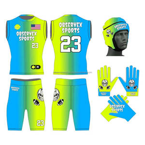 Uniformes de Fútbol Americano 7v7, Calidad Profesional, Logotipo del Equipo Personalizado, Sublimación Impresa, Transpirables, Antibacterianos, de Secado Rápido, Camisetas y Pantalones Cortos - Product Image 2