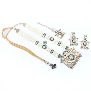 Dhanvi Polki Long Necklace Set-Fine Jewelry - Product Image 5