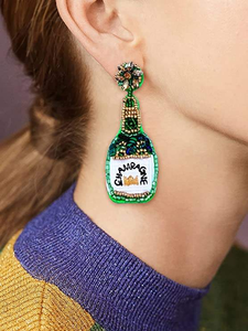 Pendientes de Cuentas Hechos a Mano, Nueva Moda, Diseño de Joyería Bohemia, Pendientes Colgantes con Cuentas de Semillas, para Fiestas, con Perlas Doradas, el Último Regalo para Mujer - Product Image 5