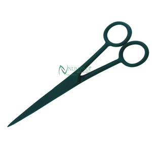 Tijeras de Peluquería de Acero Inoxidable Plegables para Diestros con Mango con Recubrimiento de Color, Reposamanos Ajustable y Hoja Afilada - Product Image 4