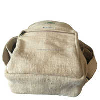 Sac à dos minimaliste durable en chanvre pur, design Y2K, compartiment pour ordinateur portable, doublure en coton, voyage et loisirs, unisexe